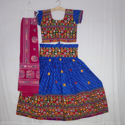 Women - Leheriya with Butta Design Chaniya Choli