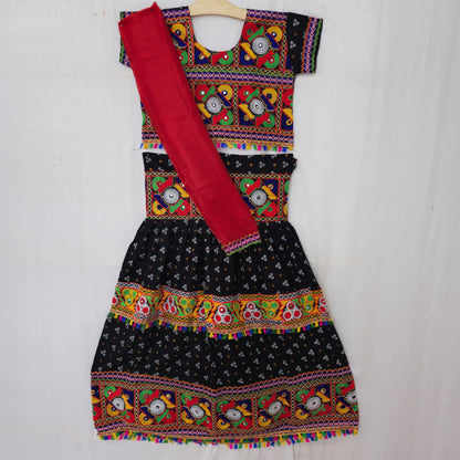 Girls - Bandhani 3 Patta Design Chaniya Choli