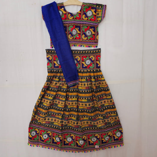 Girls - Patola Box Print Design Chaniya Choli