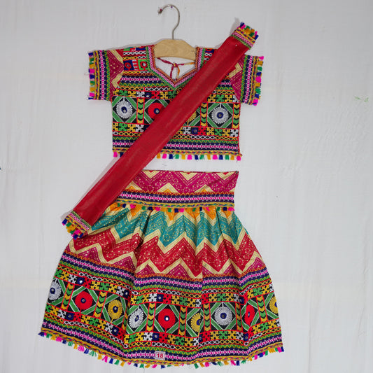 Girls - ZigZag Bandhani Chaniya Choli