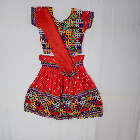 Girls - 3 Dot Bandhani Chaniya Choli