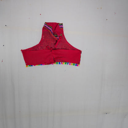 Girls - Sleeveless Center Border 3 Patta Chaniya Choli