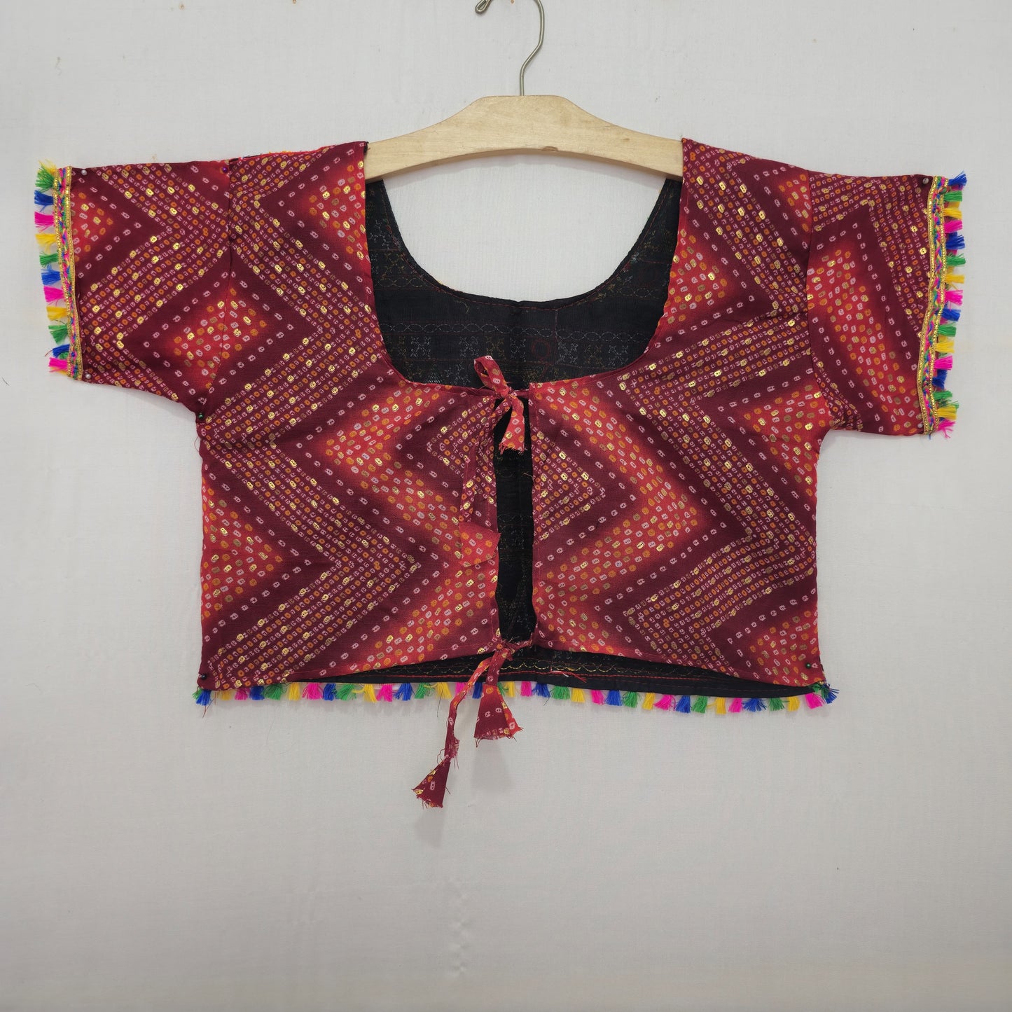 Women - Zigzag Bandhani Design Chaniya Choli
