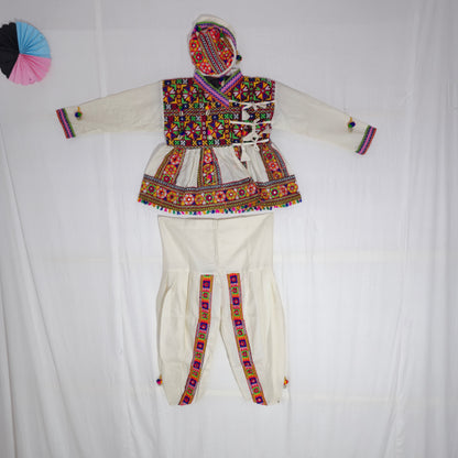Kids - Full work Kediya with Half Patta