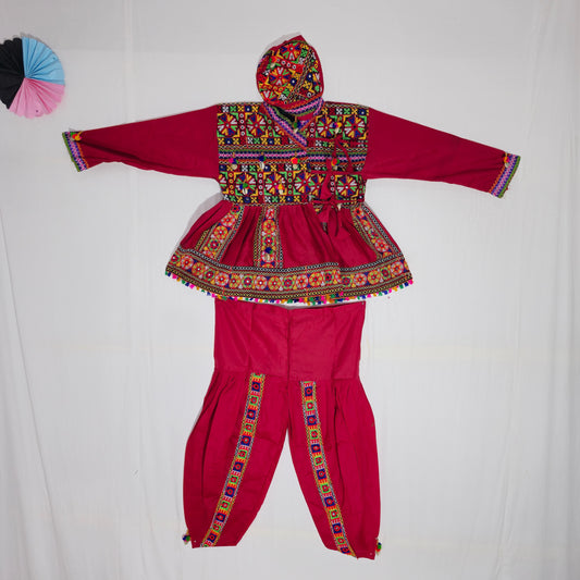 Kids - Full work Kediya with Half Patta