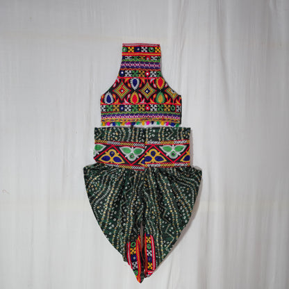Girls - Zigzag Bandhani Patiyala - Dhoti