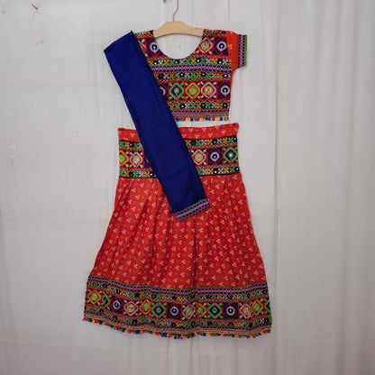 Girls - 3 Dot Bandhani Chaniya Choli