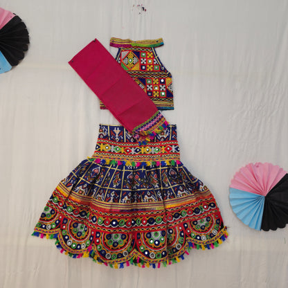 Girls - Patola Circle Border Chaniya Choli
